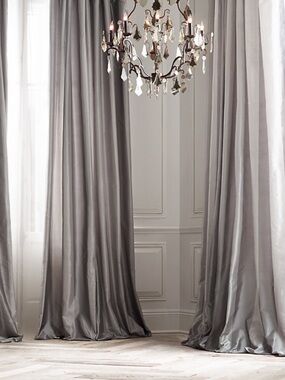 Restoration Hardware Silk Taffeta Pavilion Stripe Inverted Pleats 1 Panel Drape